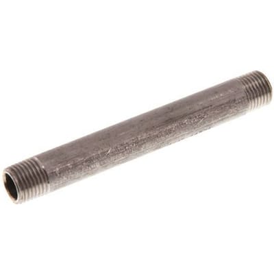 R 1/4'' RVS Dubbele Pijpnippel 20 Bar DIN 2982 - 100mm