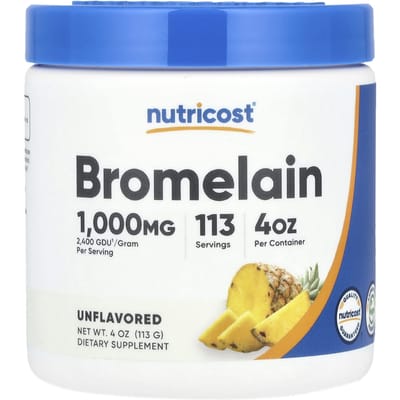 Bromelaïne, Ongezoet, 113G(4 Oz)