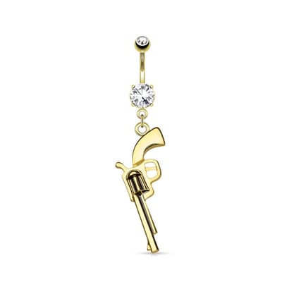 Navelpiercing revolver - goud - LMPiercings