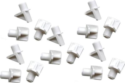 i-Fix kastplankdrager | stift Ø 5 mm | wit kunststof | 20 stuks