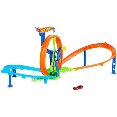 Hot Wheels Razendsnel Lanceren en Loopen - Loopingbaan