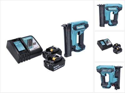 Makita DFN 350 RG accu staande spijkermachine 18 V 15 - 35 mm + 2x accu 6.0 Ah + lader
