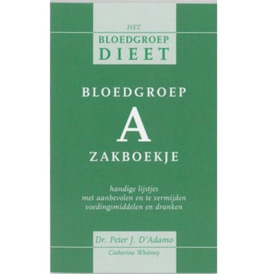 Bloedgroep A Zakboekje - P. D'Adamo