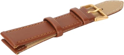 Duurzaam horlogebandje van PU-leer met gesp, slijtvast en geschikt voor dagelijks gebruik, 18mm bruin