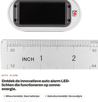 Dailygoody - Auto alarm LED-licht - Veiligheidslicht - Rood