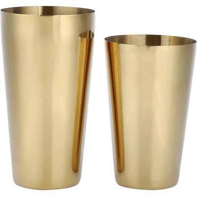 304 Roestvrij Staal Cocktail Shaker Fles Set Barman Bar Accessoire Barware Gereedschap Roségoud goud