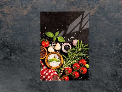 TMK ArtDeko Glas - Snijplank - 35x52 cm - Keukenbescherming - Anti-bacterieel