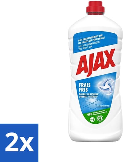 Ajax - Allesreiniger - Fris - 1,25L - Voordeelverpakking - 2 stuks