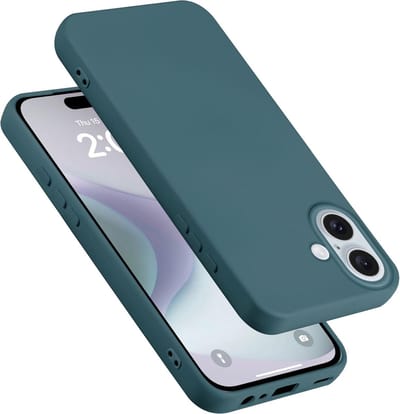 Cadorabo Hoesje geschikt voor Apple iPhone 16 in LIQUID GROEN - Beschermhoes gemaakt van flexibel TPU silicone Case Cover