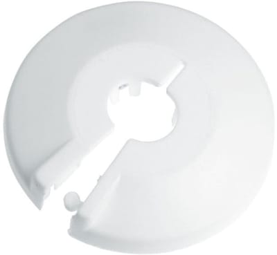 ITAP Witte verwarmingsbuis rozet 18 mm - Set per 2 stuks