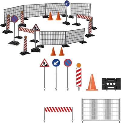 Bouwplaats Set - Speelgoed Verkeer - Kinderspel - Gedetailleerd Ontwerp - Schaal 1:20