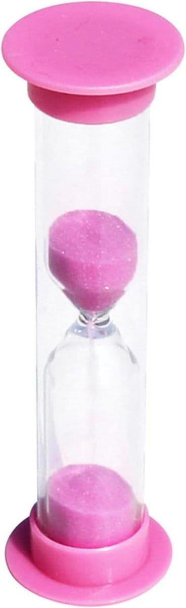 Zandloper Timer - Zandklok Mini - Tijd Meten - Handgemaakt Glas - 8.5 x 2.5 cm - Blauw