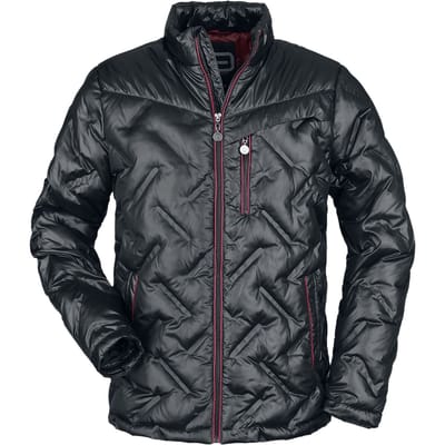 R.E.D. by EMP Tussenseizoensjas - Tussenseizoensjas met speciale reliëfprint - S tot XL - voor Mannen - zwart