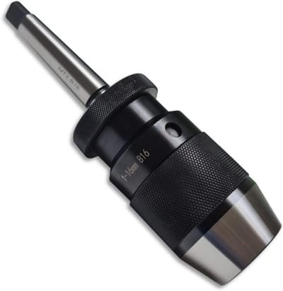 Snelspanboorhouder met CM2 Opname voor Hout en Metaal Draaibanken 1,5-16 mm