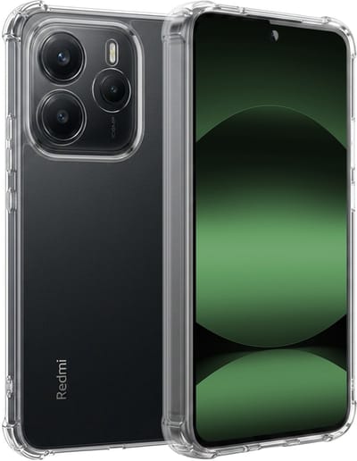 Hoesje Geschikt voor Xiaomi Redmi Note 14 5G - Sterk & Shockproof - Siliconen Case - Back Cover - Telefoon Hoes Shock Proof - Transparant