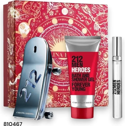 Carolina Herrera 212 Heroes Eau De Toilette Spray 200ml Cadeauset Voor Mannen 3 Pieces