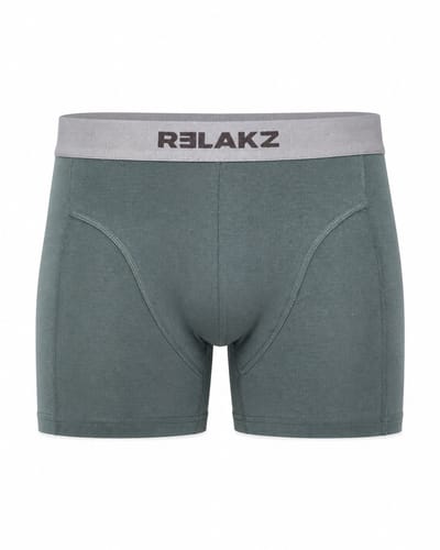 RELAKZ Heren Boxershorts Bamboe Katoen 2-pack Oil Green S