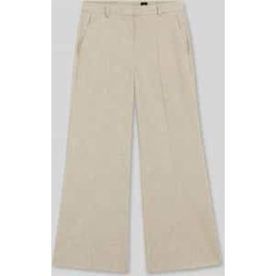 Korte fit broek met uitlopende pijp model 'TALIA-CROP'