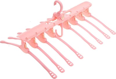 Multi-Functionele Ruimtebesparende Kledinghanger - Kleerhanger - Kledingrek Kapstok Jas Broek Hanger - Ideaal voor het Opbergen van Kleding - Roze