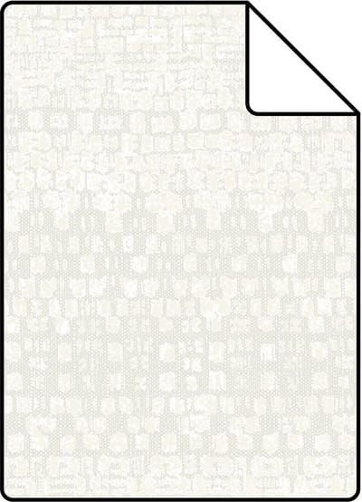 Proefstaal Origin Wallcoverings behang dierenhuid structuur wit - 26,5 x 21 cm - 347351-S