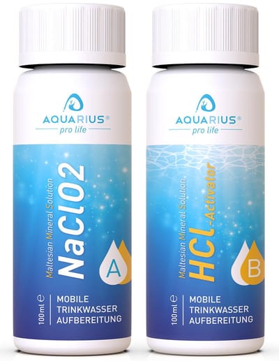 AQUARIUS pro life – MMS CLASSIC – chloordioxide activator set – 2×100 ml