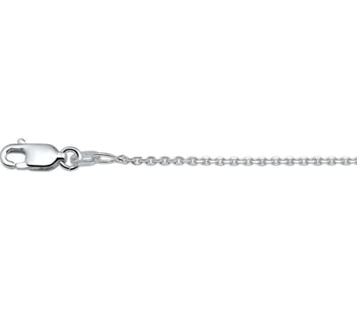 YO&NO - Ketting - Zilver - Anker geslepen -  1,3 mm -  41 + 4 cm - Zilver 925