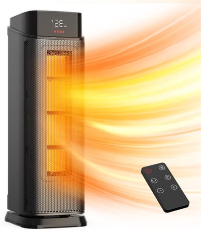 Thuys – Ventilatorkachel – Heaters Elektrisch Voor Binnen – Keramische Kachel – 2000W – Tot 70 Graden – Voor Kantoor Op Bureau – Met Timer – Wit
