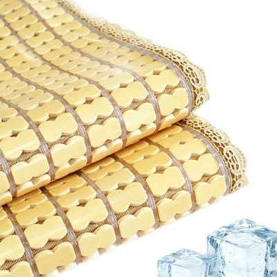 Koelmat met rand - Verkoelende mat Zomerkussen - Comfort in de zomer - Ademend bamboe materiaal