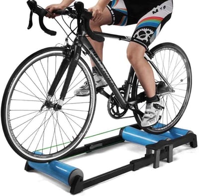 Fietstrainer Standaard - Fietsrollen Trainer - Binnen Fietsen - Stille Geluidsreductie - 135x47x13 cm