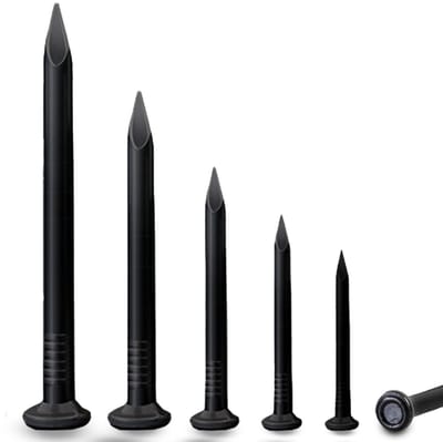 50 Stuks 40mm Stalen Spijkers voor Betonwanden en Houten Blokken, Galvaniseerd en Geschikt voor Binnen en Buiten Gebruik