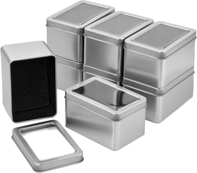 Kleine Opbergdoos met Deksel, Mini Rectangulaire Doos voor Snoep, Cadeaus, Kralen en Sieraden (11 x 7.5 x 6 cm)