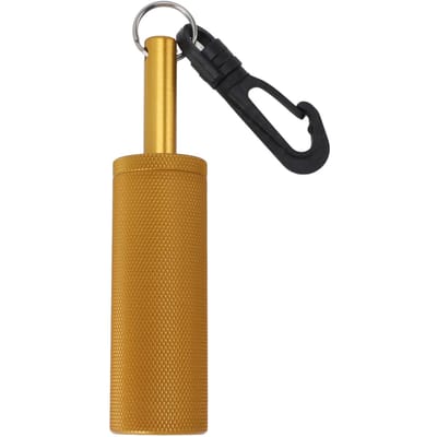 Signaalbel Duikstok Geluidmaker Helder Geluid Aluminiumlegering Onderwater Shaker Bel met Clip goud