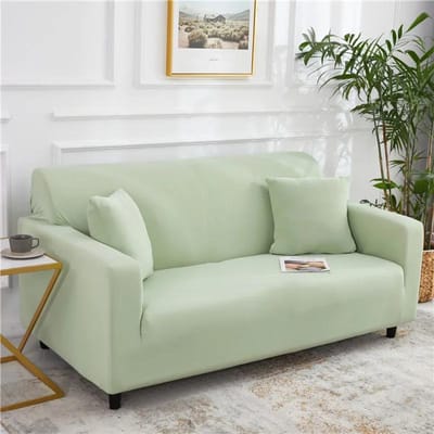 Stretch Effen Bankhoes Elastische Bankhoezen voor Woonkamer Funda Bank Verstelbare L-vorm Bankhoes Huis 1/2/3/4-zits 4-seater 235-300cm