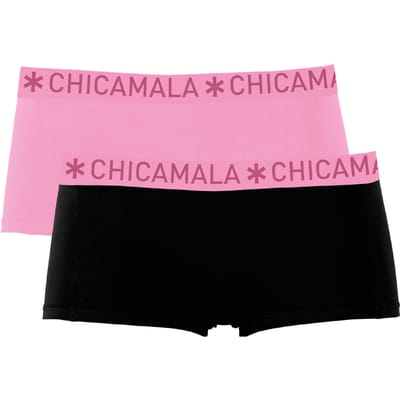 Chicamala Dames Boxershorts – 2 Pack – Ondergoed – Kleding – 95% Katoen – Normale Lengte – Dameskleding – Onderbroeken Dames
