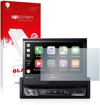 upscreen - Screenprotector voor Pioneer AVH-Z7200DAB - Folie Beschermfolie Beschermglas transparant