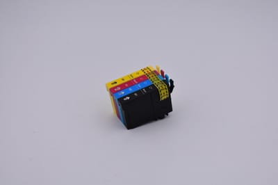 KATRIZ® huismerk inkt voor|Epson T0801XL Zwart+ T0802XL cyaan+ T0803XL Magenta + T0804XL Geel| ( 4stuks) - Met chip