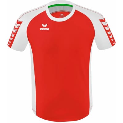 Erima Six Wings Shirt Korte Mouw Kinderen - Wit / Rood | Maat: 140