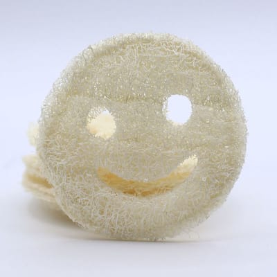 Loofah Smiley – Natuurlijke Luffa – Scrub Spons – Exfoliatie – Douche - Bad - Egyptische Loofah - Luxe - Scrub - 12 stuks