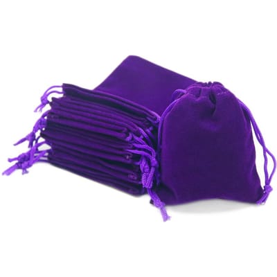 Set van 10 stuks Duurzame Velvet Draagtas 8*10cm Zakjes Trekkoord voor Dobbelstenen Sieraden Geschenkverpakking