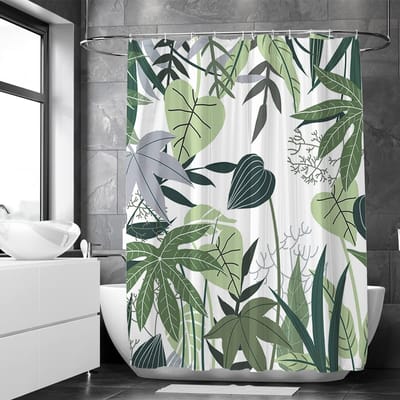 Dailygoods- Douchegordijn Waterdicht - 180x200 cm - Inclusief Ringen - Schimmelwerend - Polyester - Eenvoudig Wasbaar - Badkamergordijn