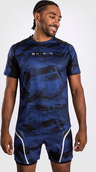 Venum Electron 3.0 Dry Tech Training T-shirt Navy - S