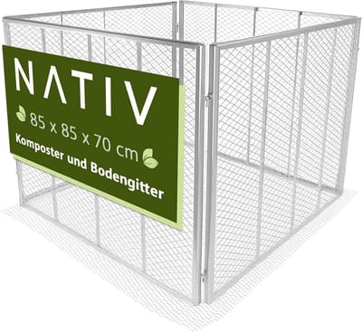 Grote Metalen Compostvat 448L voor Tuinafval - Eenvoudig Montage