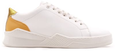 Omnio spencer city sneakers dames wit/geel leer