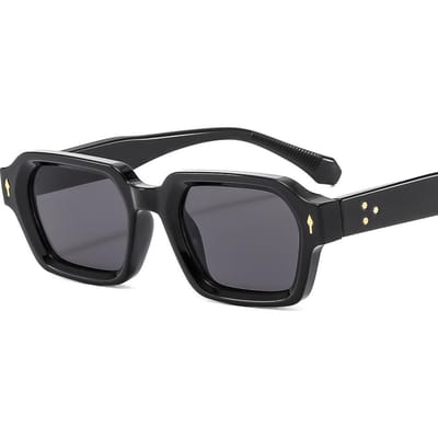 Nouveaux Lunettes de Soleil Carrées Mode pour Hommes Femmes Rétro Miroirs Bloc de Couleurs Design Moderne Pare-soleil Protection UV