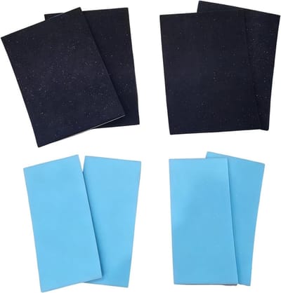 Scheenbeschermers - Kuitbeschermers - Wintersport Bescherming - Wrijving Verminderende Technologie - 8 Stuks Verdikt - Zwart Blauw