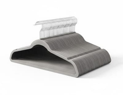 Famanu – Fluwelen hangers - set van 50 - antislip kleerhangers met inkepingen op de schouder - 360° draaibare haken - robuuste standaardhangers voor ruimtebesparing in de kast - grijs