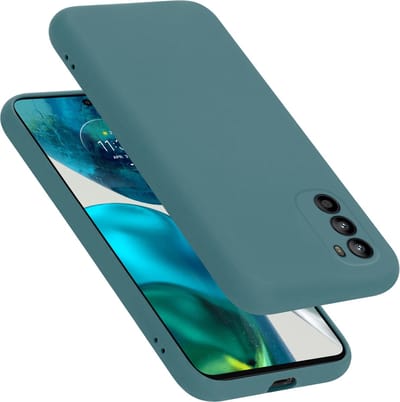 Cadorabo Hoesje geschikt voor Motorola MOTO G52 4G / G82 5G in LIQUID GROEN - Beschermhoes gemaakt van flexibel TPU silicone Case Cover