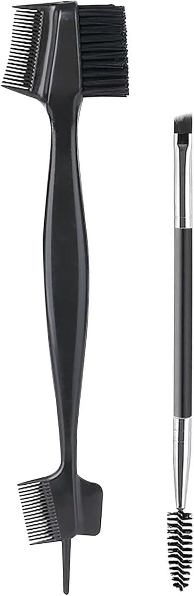 Dubbele Wimperborstel en Wenkbrauwkwast - Set van 2 - Ideaal voor Mascara en Precisie Make-up