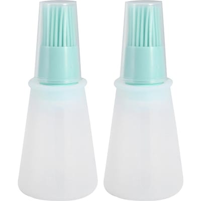2 stuks Keuken Siliconen Barbecue Olie Honing Fles Borstel Koken Bakken BBQ GereedschapBlauw groen