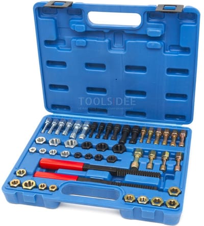 HBM schroefdraad reparatie, tap en snijset 48-delig